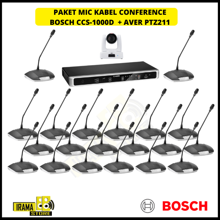 Mic Kabel Conference BOSCH Type CCS 1000D - 20 Mic + Camera PTZ